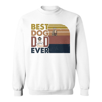 Best Dog Dad Ever Personalized Sweatshirt - Gift for Dog Lover - Thegiftio UK