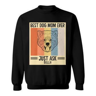 Best Dog Dad Ever Retro Simple Outline Custom Sweatshirt - Gift - Thegiftio UK