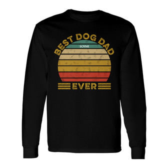 Best Dog Dad Mom Ever Custom Long Sleeve Shirt - Gift for Dog Lovers - Thegiftio UK