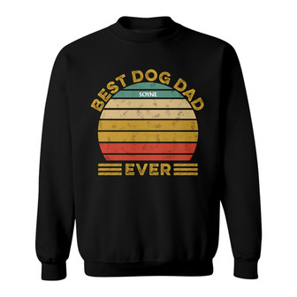 Best Dog Dad Mom Ever Custom Sweatshirt - Gift for Dog Lovers - Thegiftio UK