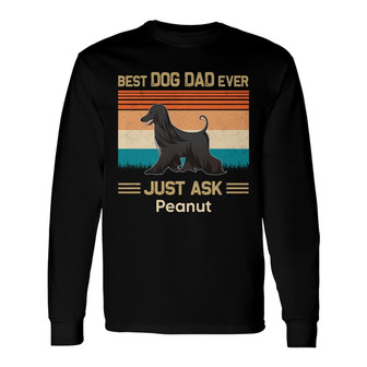 Best Dog Dad Mom Retro Walking Dog Custom Long Sleeve Shirt - Gift - Thegiftio UK