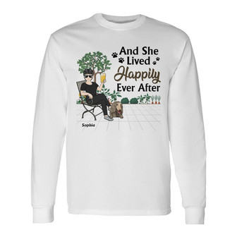 Best Dog Mom Ever Personalized Long Sleeve Shirt - Gift for Dog Lovers - Thegiftio UK