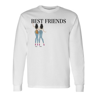 Best Friends Fashion Girls Custom Long Sleeve Shirt - Gift for BFF - Thegiftio UK