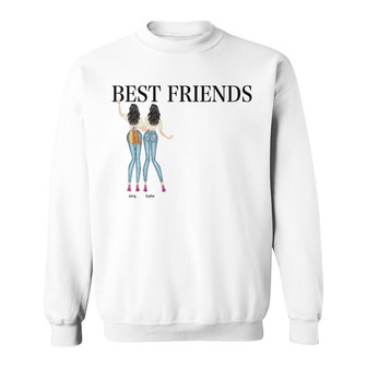 Best Friends Fashion Girls Custom Sweatshirt - Gift for BFF - Thegiftio UK