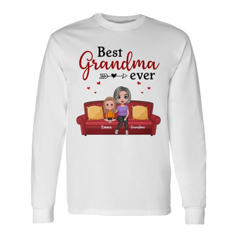 Best Grandma Ever Doll Custom Long Sleeve Shirt - Gift for Grandma - Thegiftio UK
