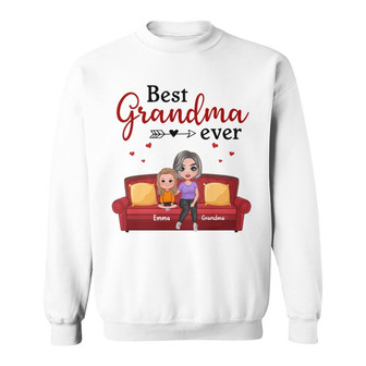 Best Grandma Ever Doll Custom Sweatshirt - Gift for Grandma - Thegiftio UK