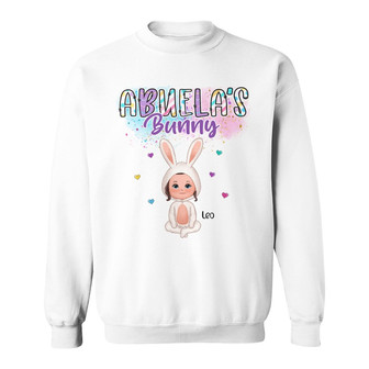Bright Colors Pattern Grandma's Bunny Doll Custom Sweatshirt - Thegiftio UK