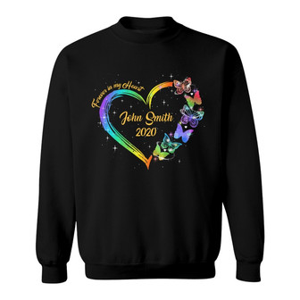 Butterflies Heart Memorial Custom Sweatshirt - Gift for Family - Thegiftio UK