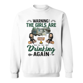 Camping Bestie Warning Custom Sweatshirt - Gift for Friends - Thegiftio UK