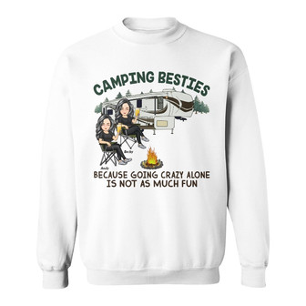 Camping Besties Personalized Sweatshirt - Gift for Campers - Thegiftio UK
