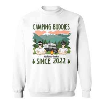 Camping Buddies Since Custom Sweatshirt - Gift for Couple - Thegiftio UK