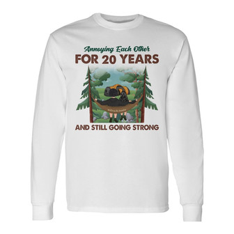 Camping Couple Annoying Each Other Custom Long Sleeve Shirt - Gift - Thegiftio UK