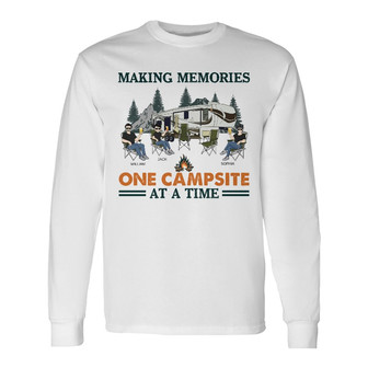 Camping Family Making Memories Custom Long Sleeve Shirt - Family Gift - Thegiftio UK