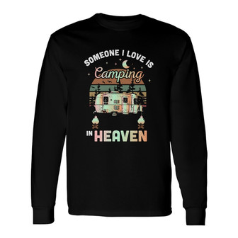 Camping In Heaven Personalized Long Sleeve Shirt - Gift for Campers - Thegiftio UK