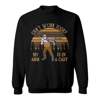 Can't Work Today Fishing Custom Sweatshirt - Gift for Fisherman - Thegiftio UK