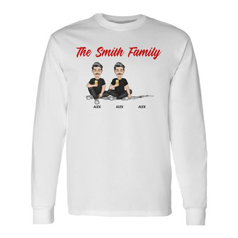 Cartoon Birthday Loving Custom Long Sleeve Shirt - Gift for Family - Thegiftio UK
