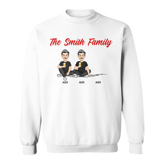 Cartoon Birthday Loving Custom Sweatshirt - Gift for Family - Thegiftio UK