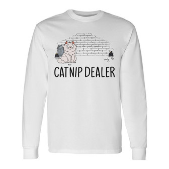 Catnip Dealer Personalized Long Sleeve Shirt - Gift for Cat Lovers - Thegiftio UK