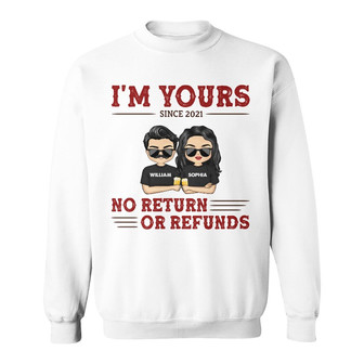 Chibi Couple I'm Yours Custom Sweatshirt - Gift for Couples - Thegiftio UK