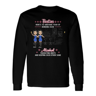Chibi Friendship You Should Meet My Besties Custom Long Sleeve Shirt - Thegiftio UK