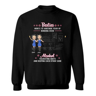 Chibi Friendship You Should Meet My Besties Custom Sweatshirt - Thegiftio UK