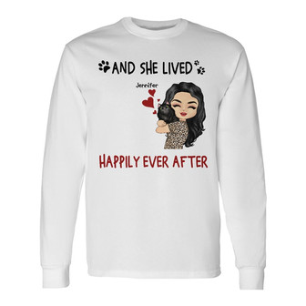 Chibi Girl Best Friends Custom Long Sleeve Shirt - Gift for Cat Lovers - Thegiftio UK