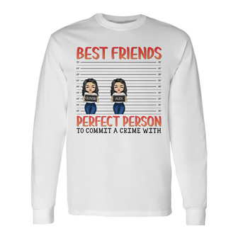 Chibi Girl It's My Bestie's Fault Custom Long Sleeve Shirt - Gift - Thegiftio UK