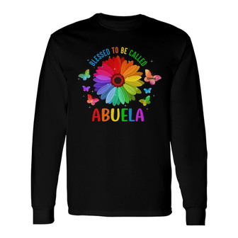 Colorful Daisy Grandma Custom Long Sleeve Shirt - Gift for Grandma - Thegiftio UK
