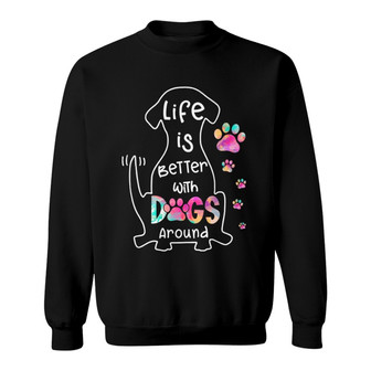 Colorful Pattern Best Dog Mom Ever Custom Sweatshirt - Thegiftio UK
