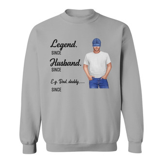 Cool Dad Legend Personalized Sweatshirt - Gift for Dad - Thegiftio UK
