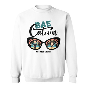 Couple Chibi Baecation Personalized Sweatshirt - Couples Gift - Thegiftio UK