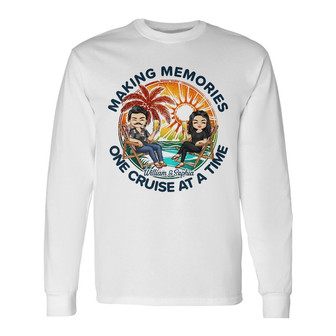 Cruising Couple Making Memories Custom Long Sleeve Shirt - Thegiftio UK