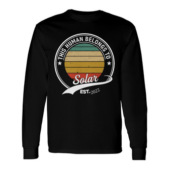 Custom Photo This Human Belongs To Dog Long Sleeve Shirt - Dog Gift - Thegiftio UK