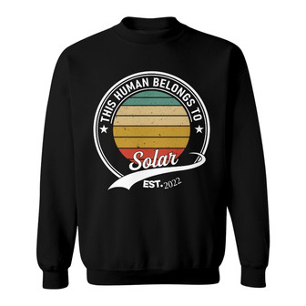 Custom Photo This Human Belongs To Dog Sweatshirt - Dog Gift - Thegiftio UK