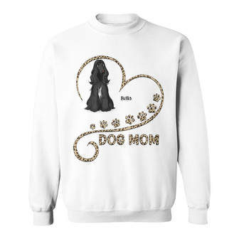 Cute Sitting Dog In Heart Custom Sweatshirt - Gift for Dog Mom - Thegiftio UK
