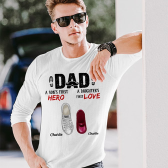 Dad First Hero First Love Custom Shirt - Father's Day Gift - Thegiftio UK