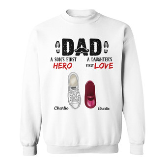 Dad First Hero First Love Custom Shirt - Father's Day Gift - Thegiftio UK
