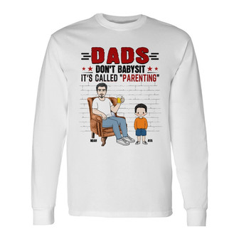 Dad Grandpa Don’t Babysit Custom Long Sleeve Shirt - Gift for Dad - Thegiftio UK