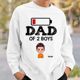 Dad Of Boys And Girls Custom Sweatshirt - Father's Day Gift - Thegiftio UK
