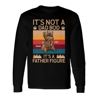 Daddy Bear Not Dad Bod Custom Long Sleeve Shirt - Father's Day Gift - Thegiftio UK