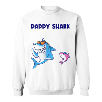 Daddy Grandpa Shark More Awesome Custom Sweatshirt - For Dad - Thegiftio UK