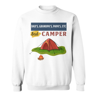 Daddy Grandpa's Best Campers Custom Sweatshirt - Gift for Dad - Thegiftio UK