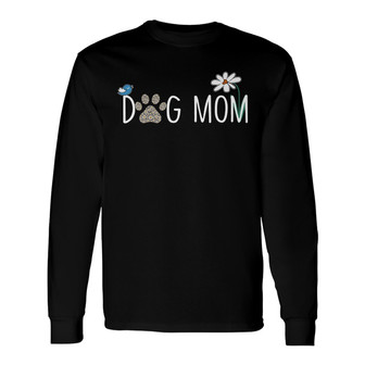 Dog Mom Daisy Personalized Long Sleeve Shirt - Gift for Dog Moms - Thegiftio UK