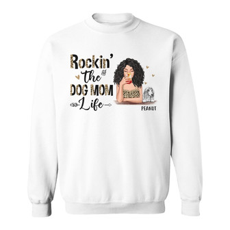 Dog Mom Life Leopard Custom Sweatshirt - Gift for Dog Moms - Thegiftio UK