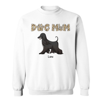 Dog Mom Pattern Walking Dog Custom Sweatshirt - Dog Lovers Gift - Thegiftio UK