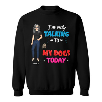 Dog Mom The Type Of Person Makes Friends Custom Sweatshirt - Thegiftio UK