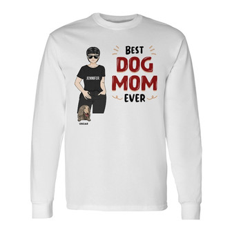 Dogs Are My Favorite People Custom Long Sleeve Shirt - Dog Lovers Gift - Thegiftio UK