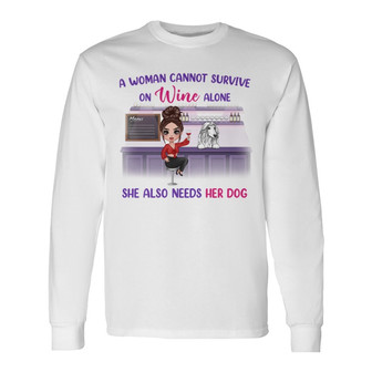 Doll Girl Cannot Survive On Wine Alone Custom Long Sleeve Shirt - Gift - Thegiftio UK