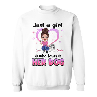 Doll Woman Sitting Just A Woman Custom Sweatshirt - Thegiftio UK