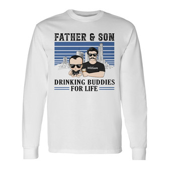 Drinking Buddies For Life Custom Long Sleeve Shirt - Gift for Family - Thegiftio UK